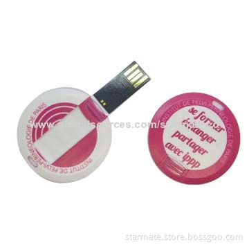 Round Card USB Flash Drive